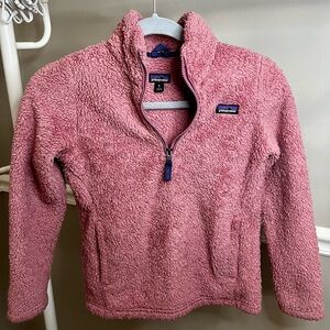 Girls M (10) Patagonia Los Gatos Ski Sherpa 1/4 Zip